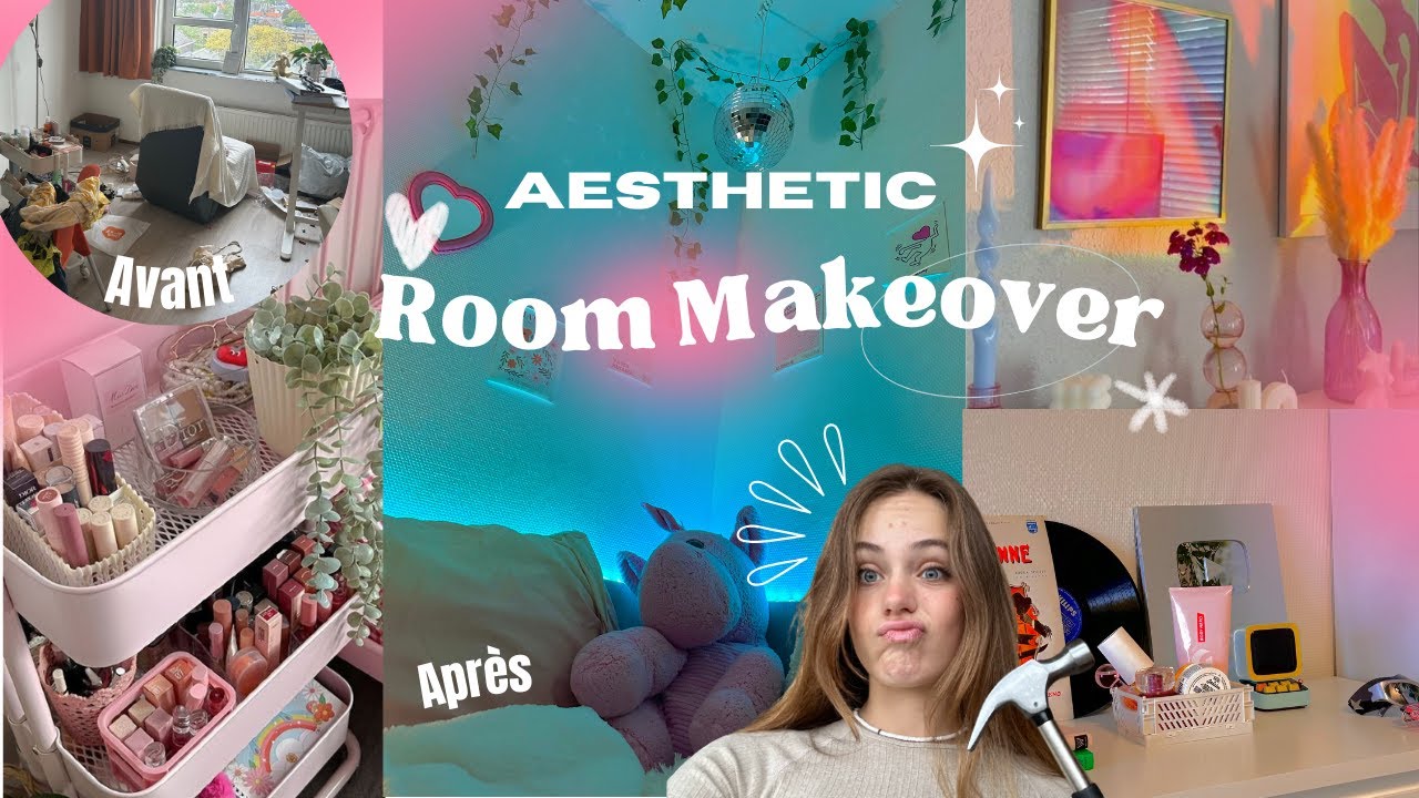 ✨AESTHETIC✨ ROOM MAKEOVER *déco, rangement, haul temu- 📍Val emménage : Ep 5