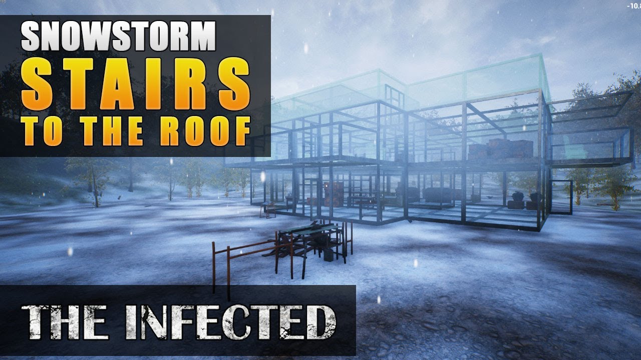 STAIRS TO THE ROOF | Base Building | The Infected Gameplay | S3 EP108