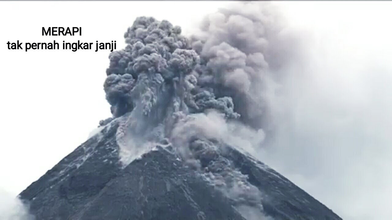 Video amatir detik-detik erupsi Gunung Merapi