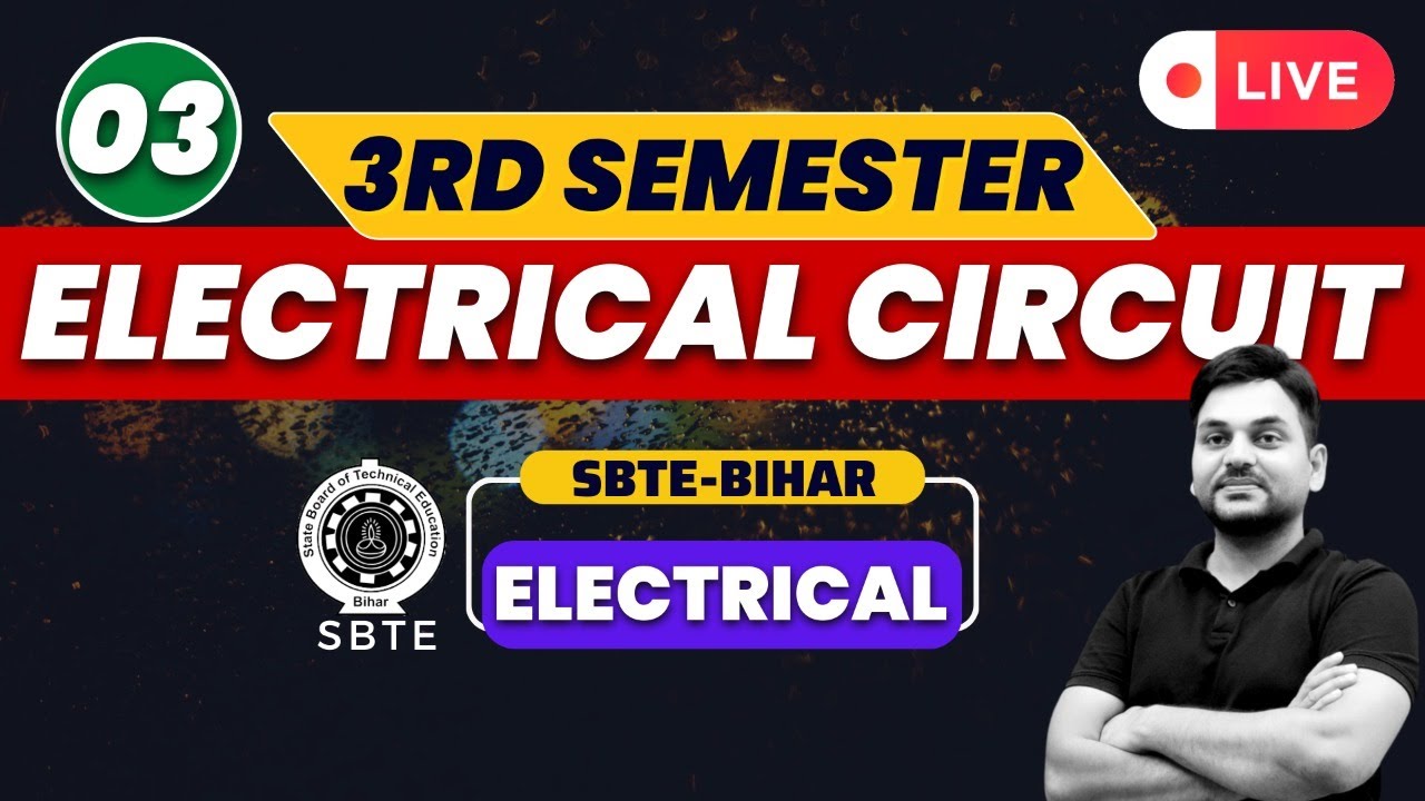 EE I 3rd Sem I L-3 I Electrical Circuit I Rajkamal sir I Engineers Group I Diploma semester class
