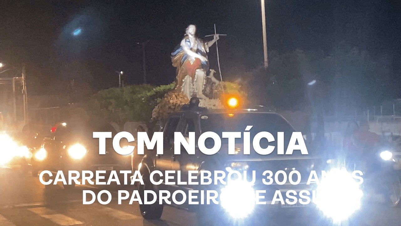 TCM Notícia - Carreata celebrou 300 anos do padroeiro de Assú