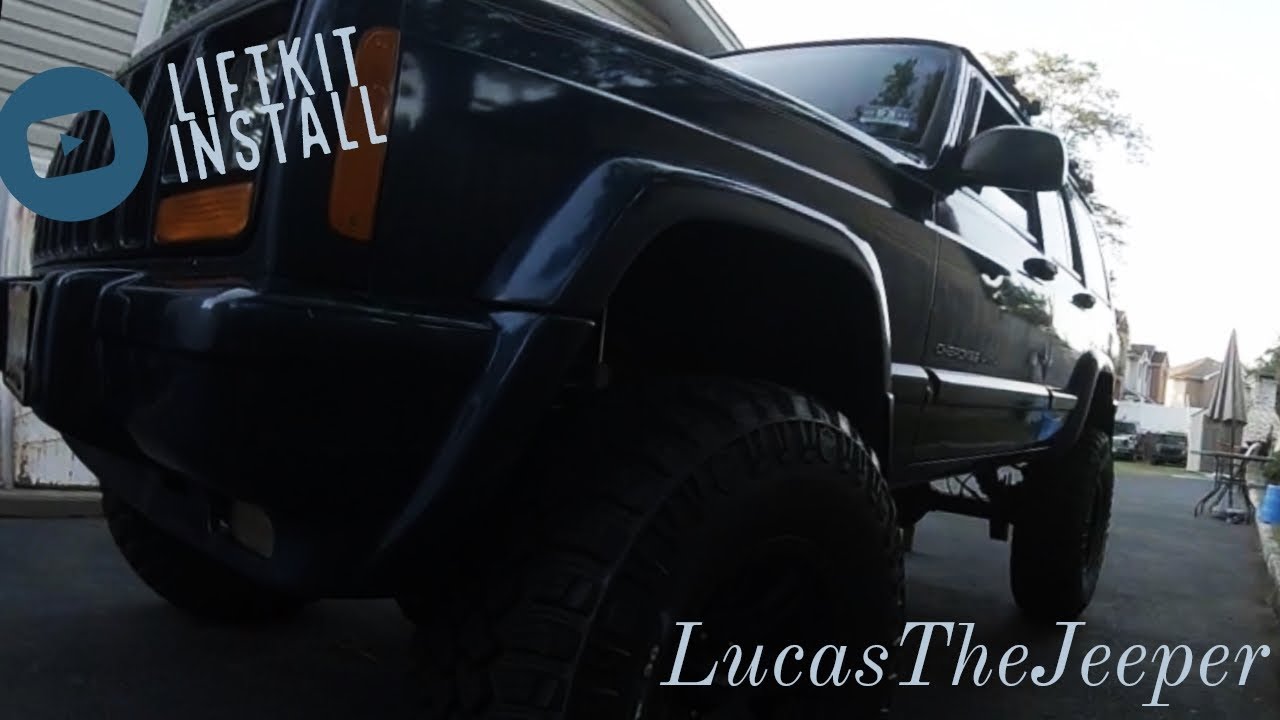 Jeep Xj Rough Country 4.5in X-series Install Part 1