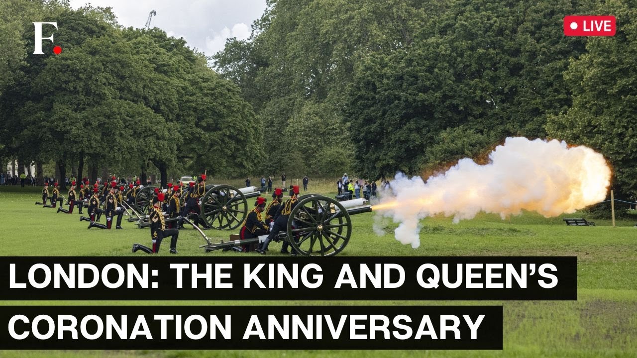 LIVE | London: 41 Gun Royal Salute for First Anniversary of the King and Queen's Coronation