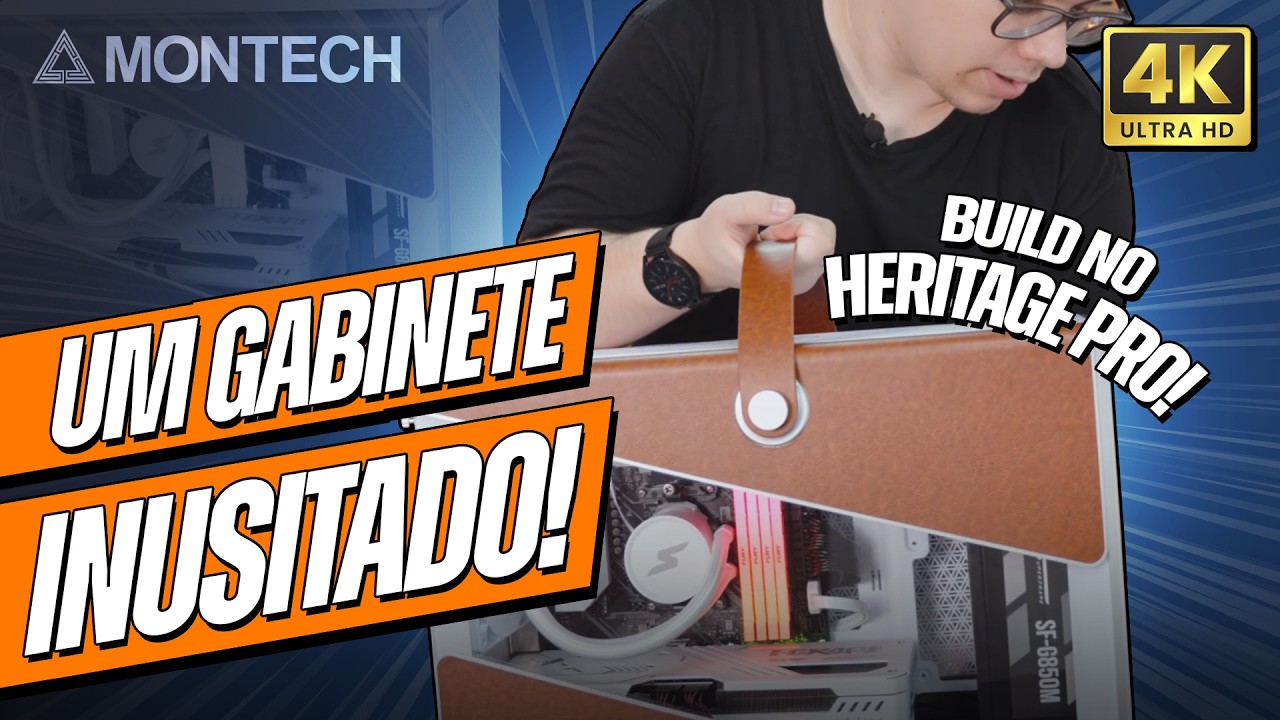 MONTAMOS UM PC GAMER NO GABINETE MONTECH HERITAGE PRO!