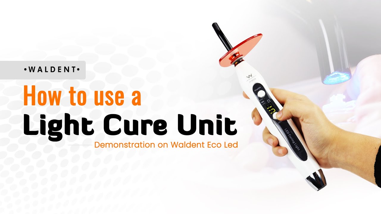 How to use a Light Cure Unit | Demonstration on Waldent Eco Led