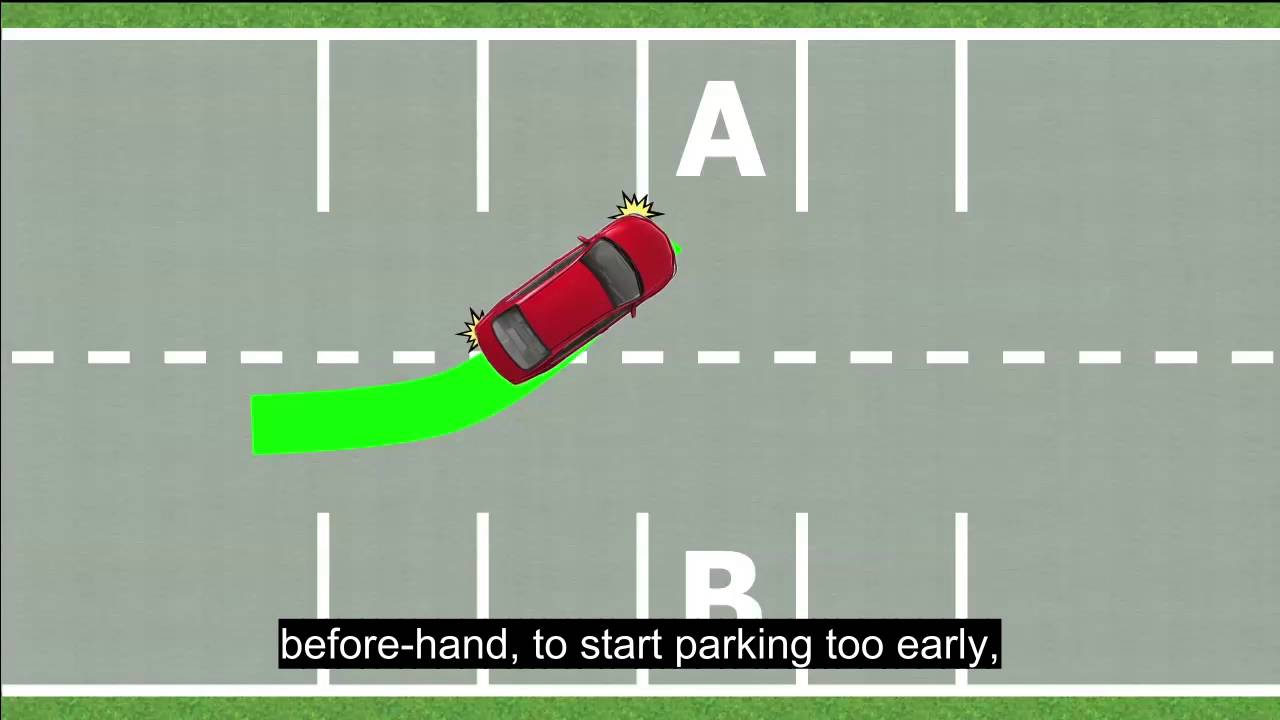 Perpendicular Parking - How to Park a Car in Parking Space