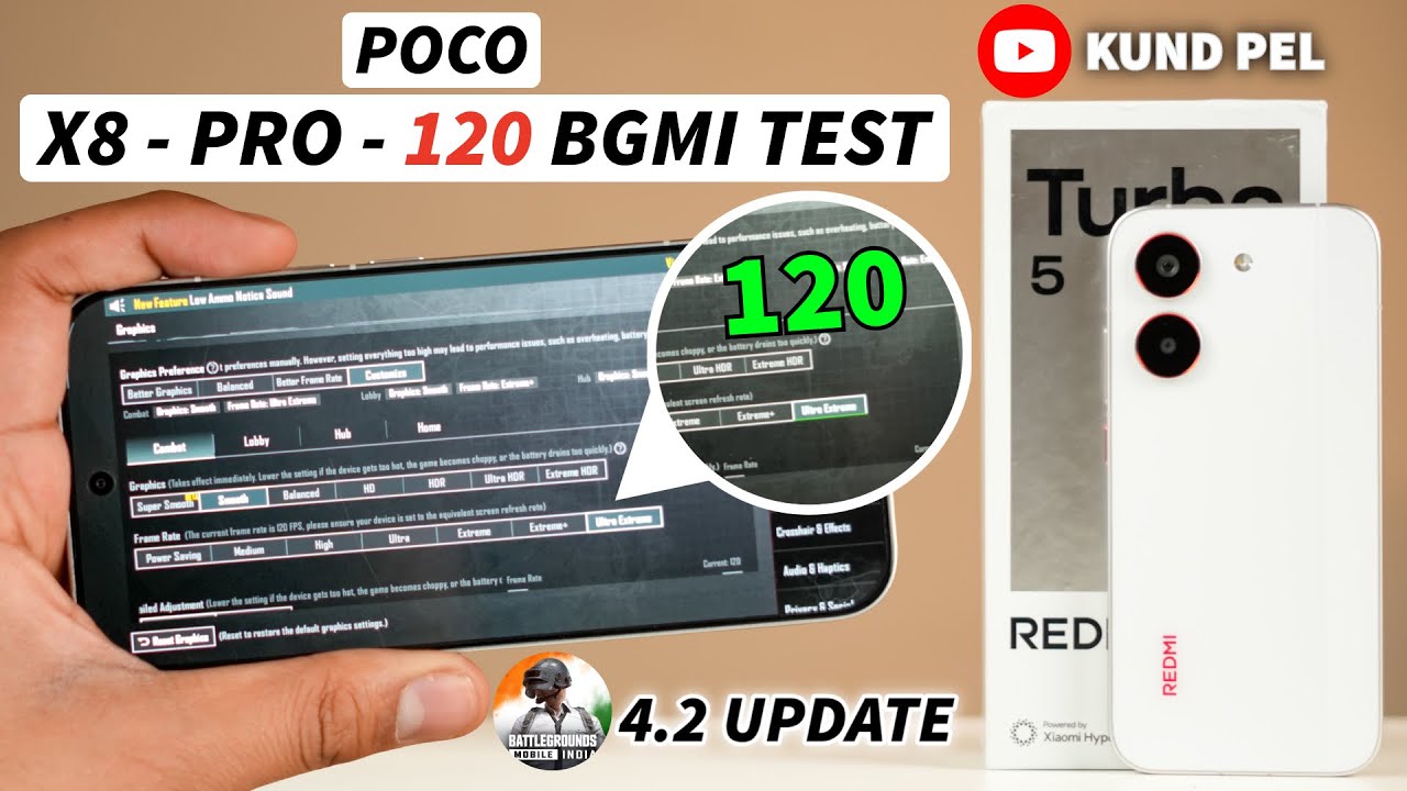 POCO X8 PRO - 120 FPS BGMI Test || FPS meter, Battery and Heating Test || Shocking results 😱