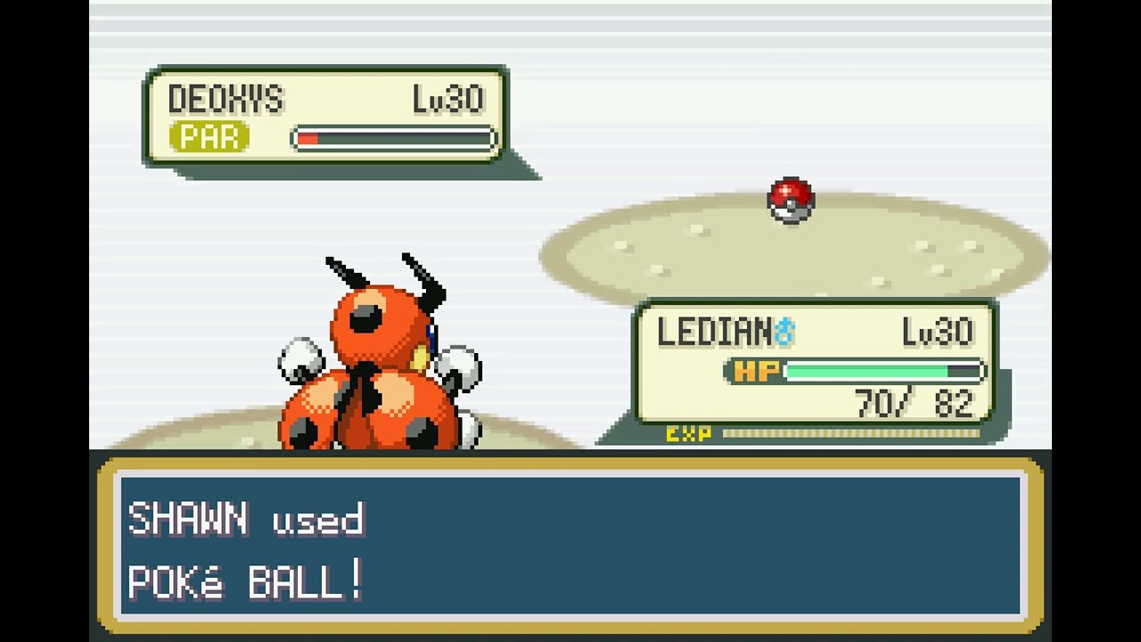 Pokémon LeafGreen Version - Catching Deoxys