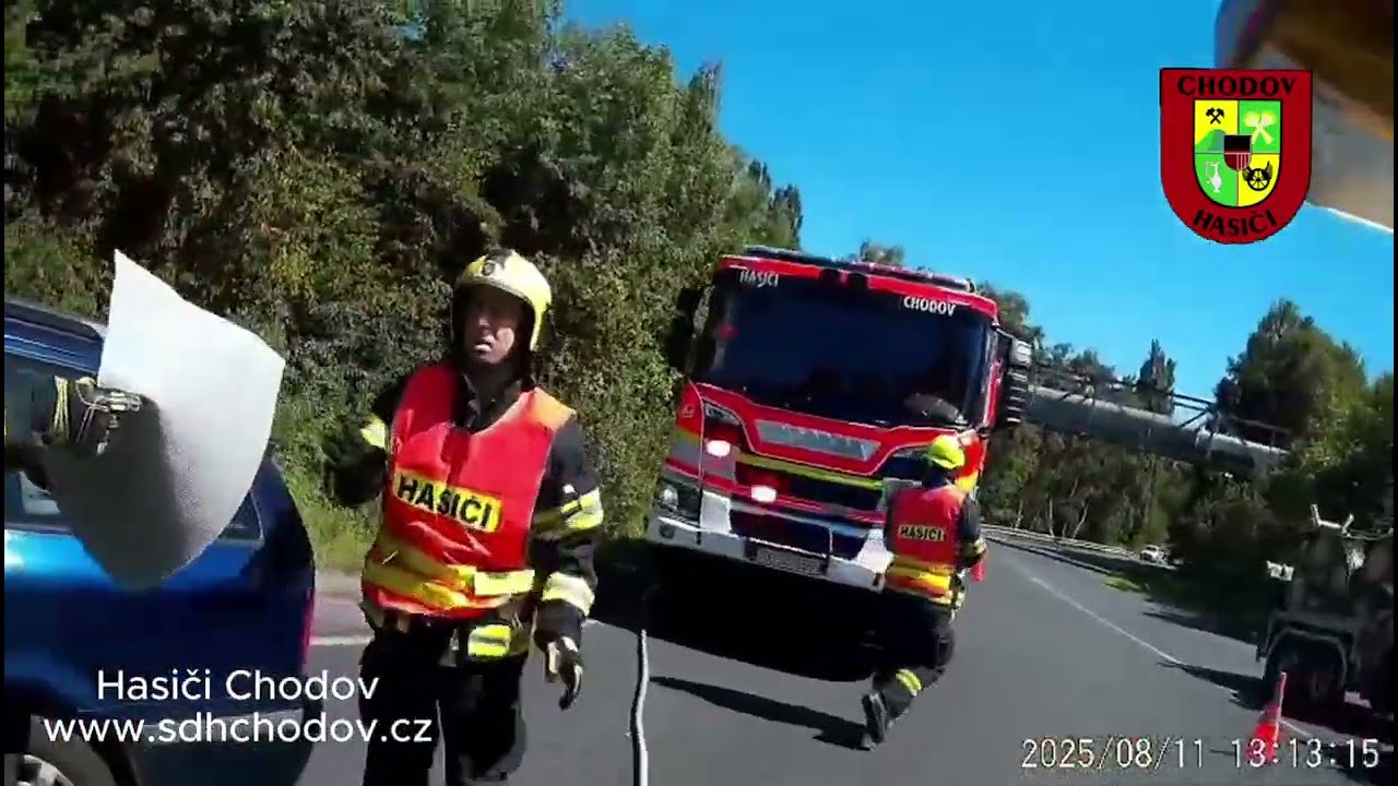 Hasiči Chodov (SO) - dopravní nehoda, Chodov-Stará Chodovská 11.8.2025