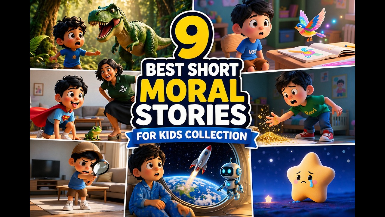 9 Moral Stories for Kids | English Stories Collection | Fun & Learning Stories
