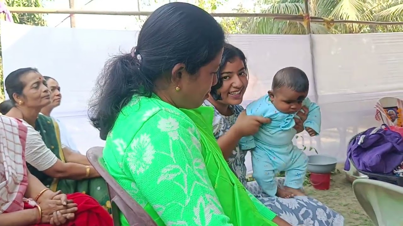 আইতাৰ ছয়মাহিলী ।। ঘৰত নামৰ আ‌য়োজন #newvideo #sikhamanivlogs