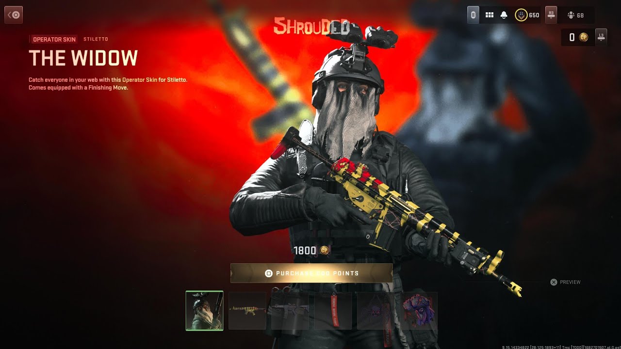 *New*Shrouded Operator Bundle M13B Spider Blueprint