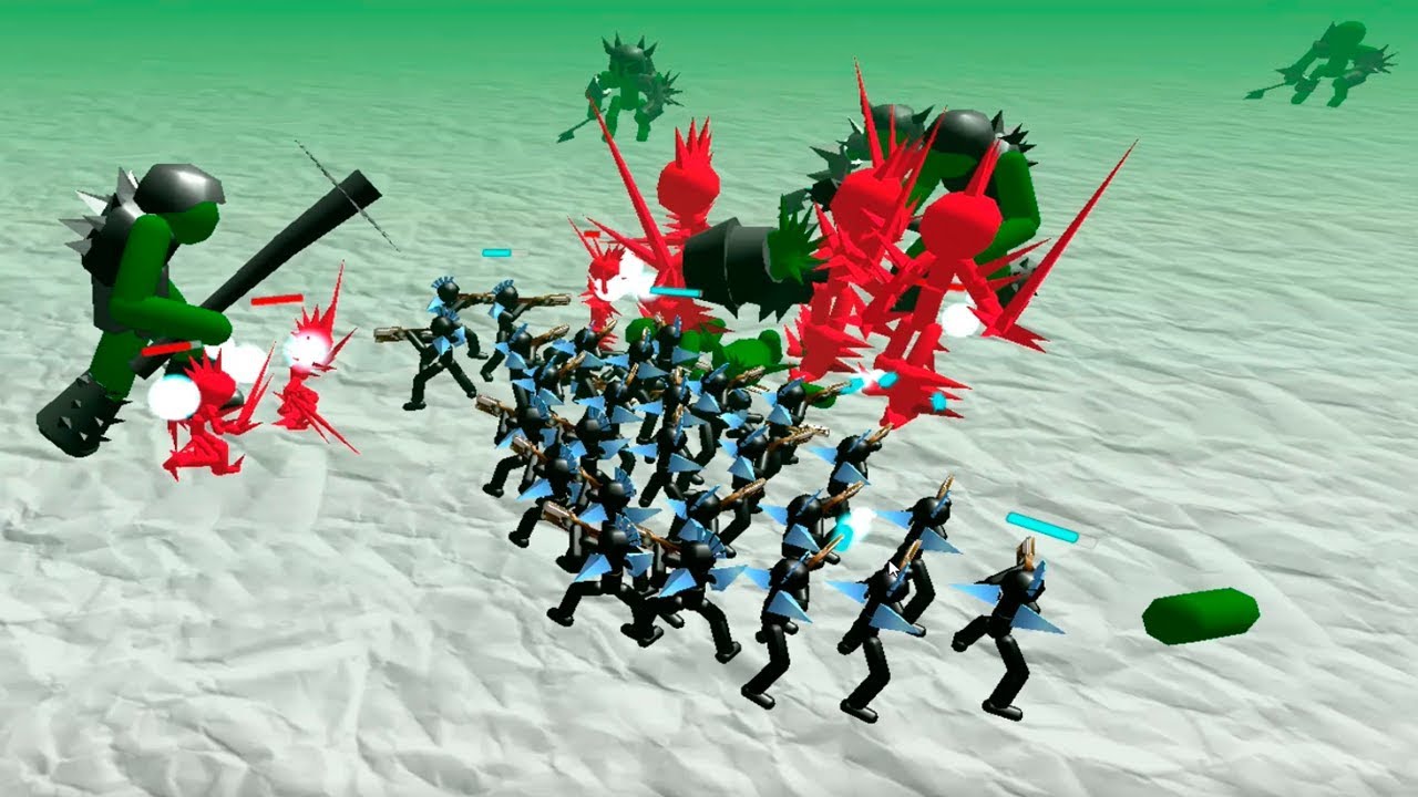 combining unique units.  stickman simulator zombie battle.