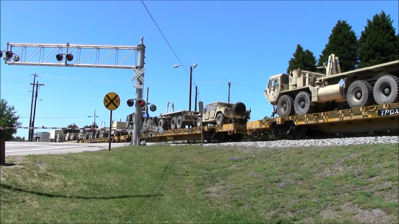 NS 056 (Loaded Military Train) In Columbia, SC with BNSF Power!!! 4/29/2018