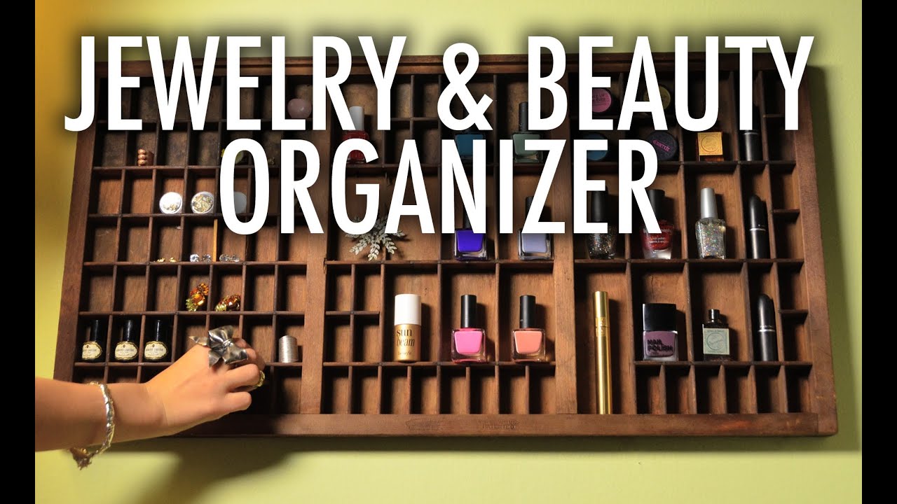 Jewelry and Nail Polish Letterpress Organizer - Mr. Kate Quickie