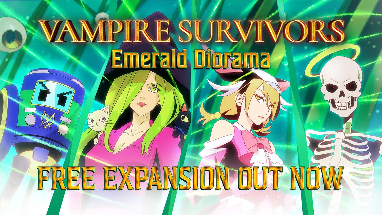 Vampire Survivors: Emerald Diorama | Launch Trailer | OUT NOW