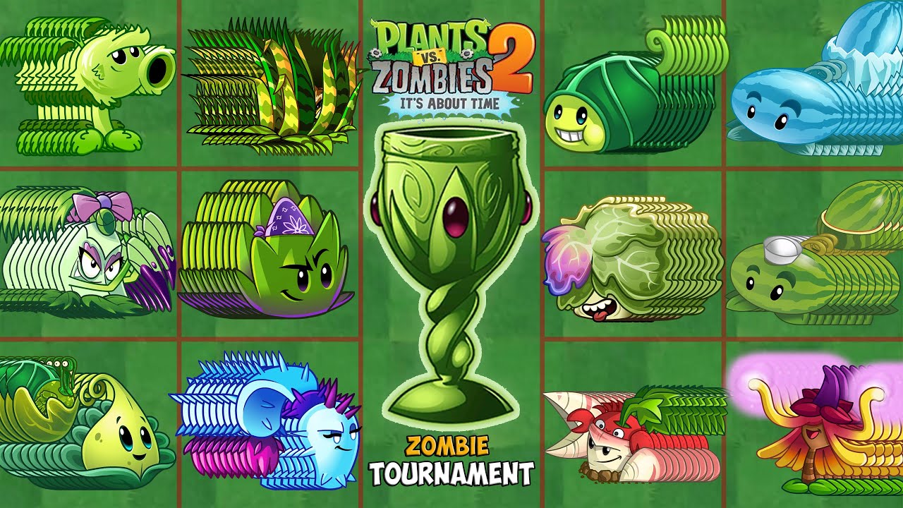 PvZ 2 Tournament - 60 Plants vs 100 Zombies - Who is the best? Plants vs Zombies 2