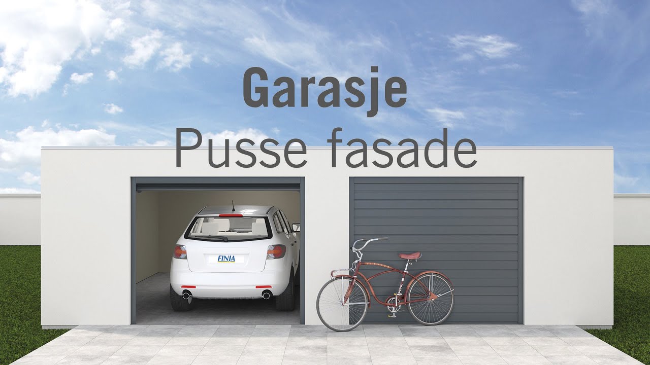 Garasje – Pusse fasade