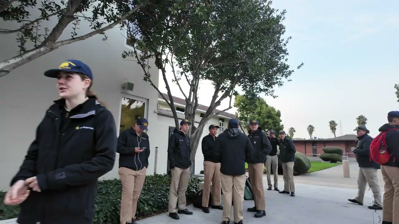 Walking Around Before Formation at Cal Maritime
