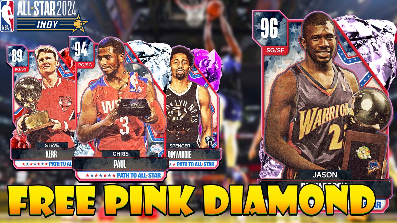 Free Path To All Star PINK DIAMOND and More FREE Players! NBA2k24 MyTeam!