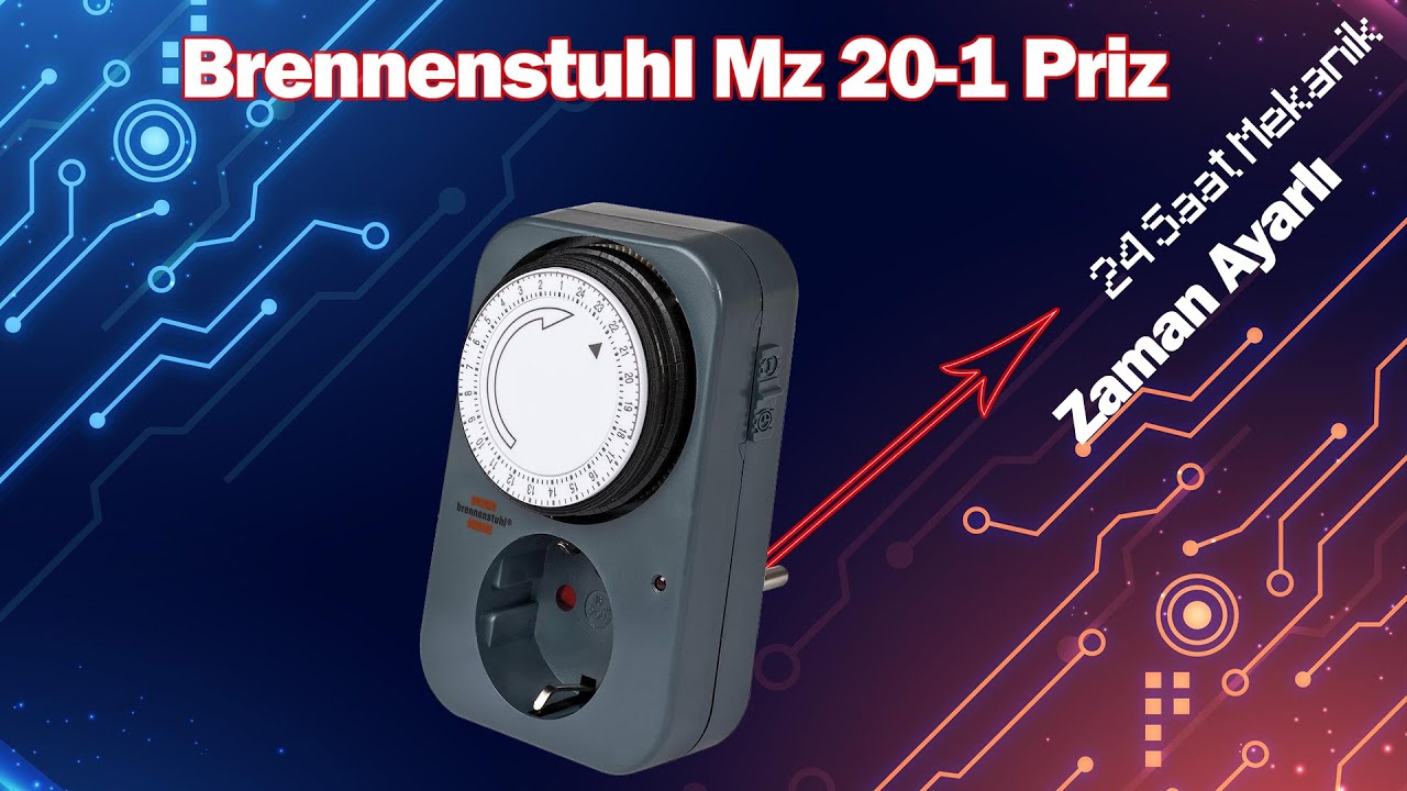 Brennenstuhl (24 Saat) Mekanik Zaman Ayarlı MZ 20-1 Priz İncelemesi