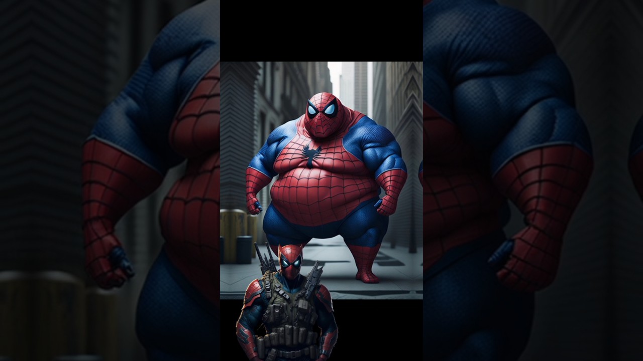 SUPERHEROES BUT FAT😁#viral #avengers #marvel #dc #reels #fashion #fat #superman #spiderman #shorts