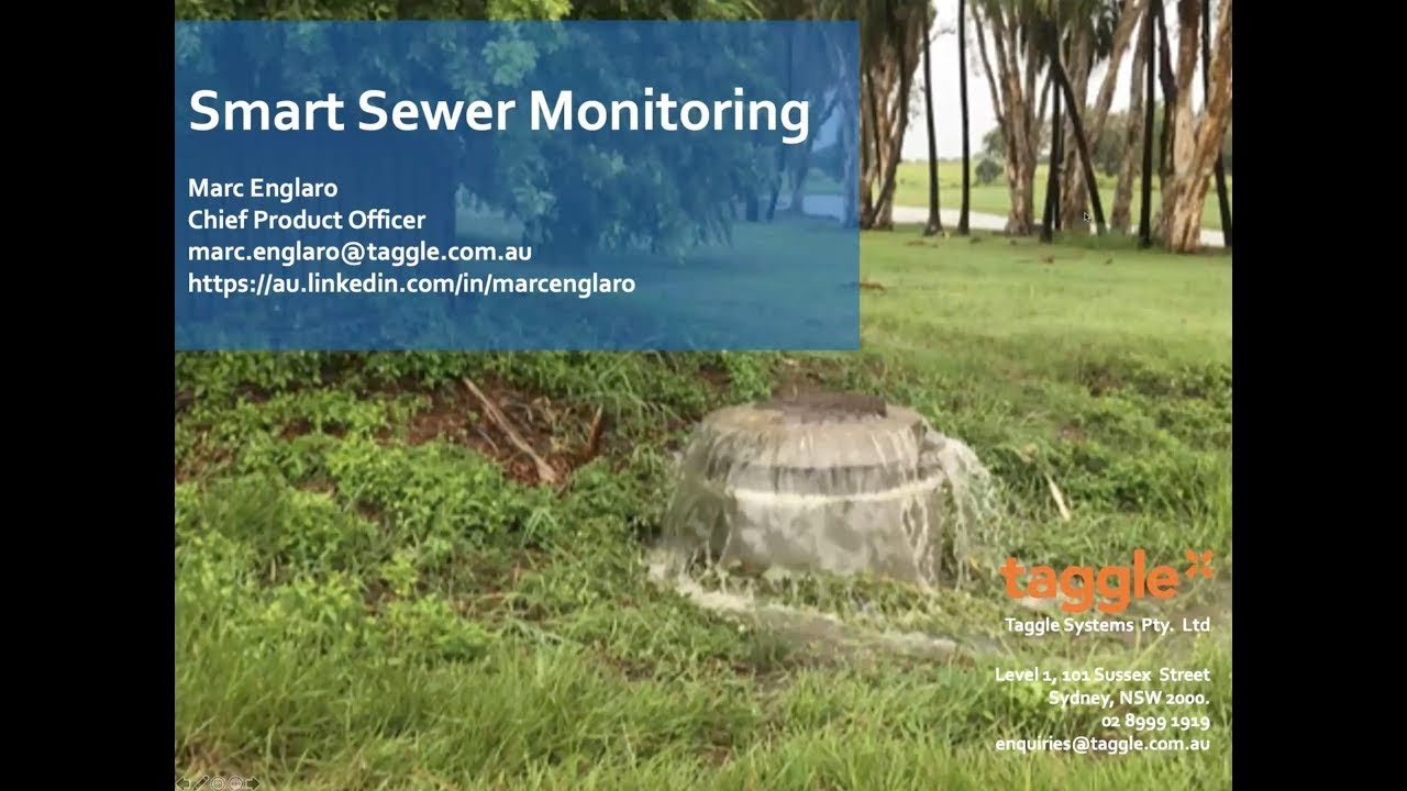 Taggle Webinar - Smart Sewers - 29th April 2020