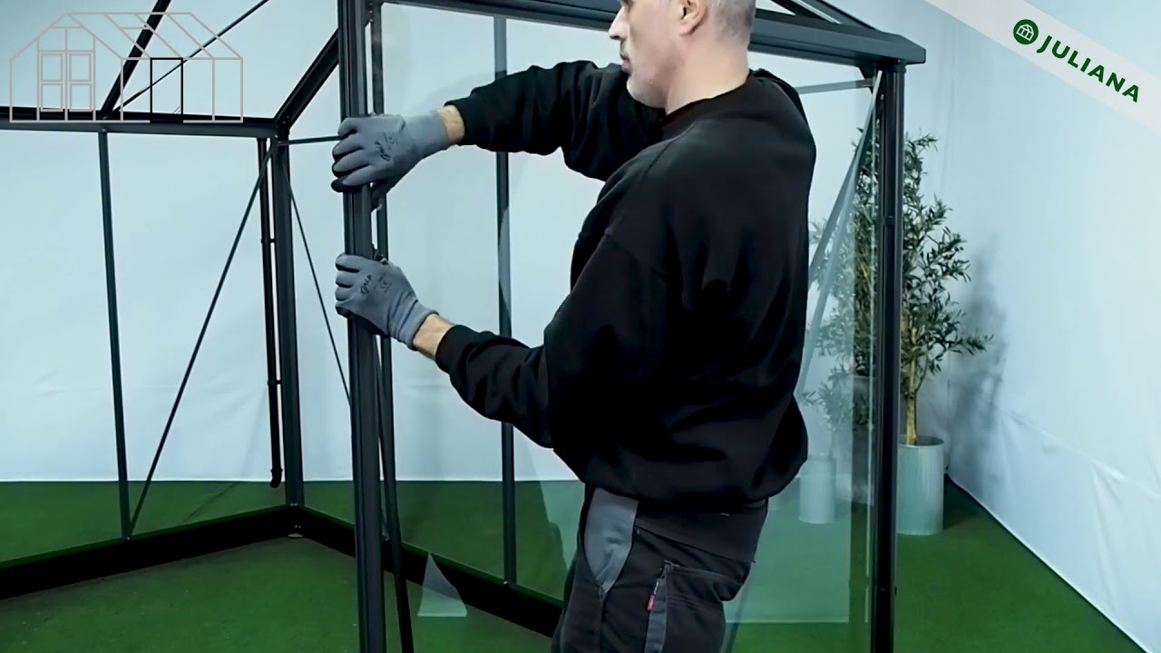 Juliana Greenhouse Assembly Video - Fitting Glass