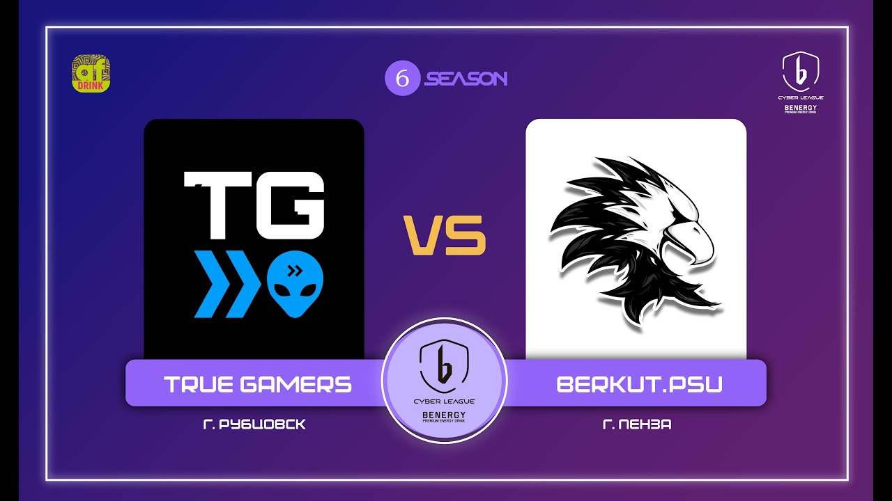 TRUE GAMERS Рубцовск vs. BERKUT.PSU — BENERGY CYBER LEAGUE, плей-офф, 6 сезон