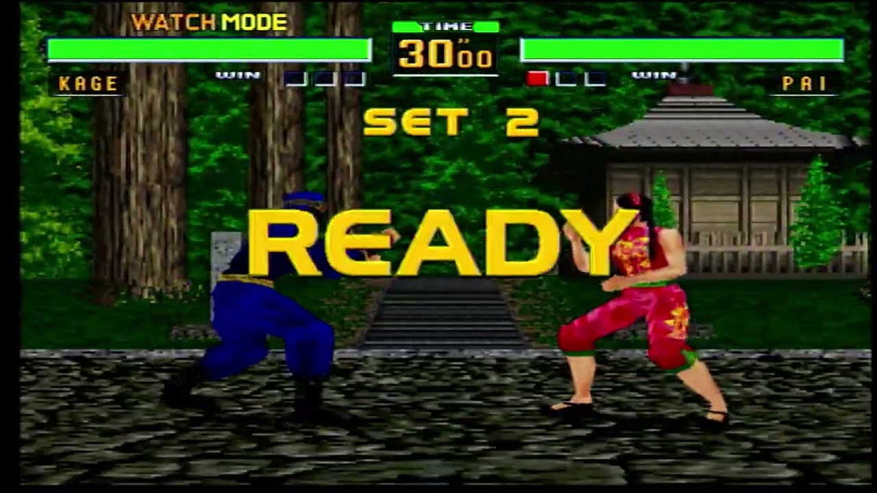 Virtua Fighter 2(Sega Saturn)-Kage vs Pai IV