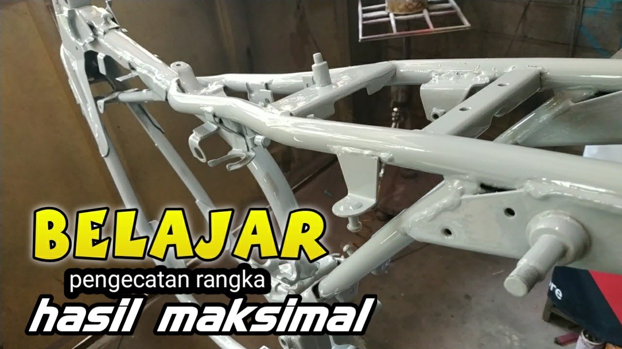 Belajar proses ngecat rangka biar hasil maksimal// clear BELKOTE 6300 // PONDOH CUSTOM