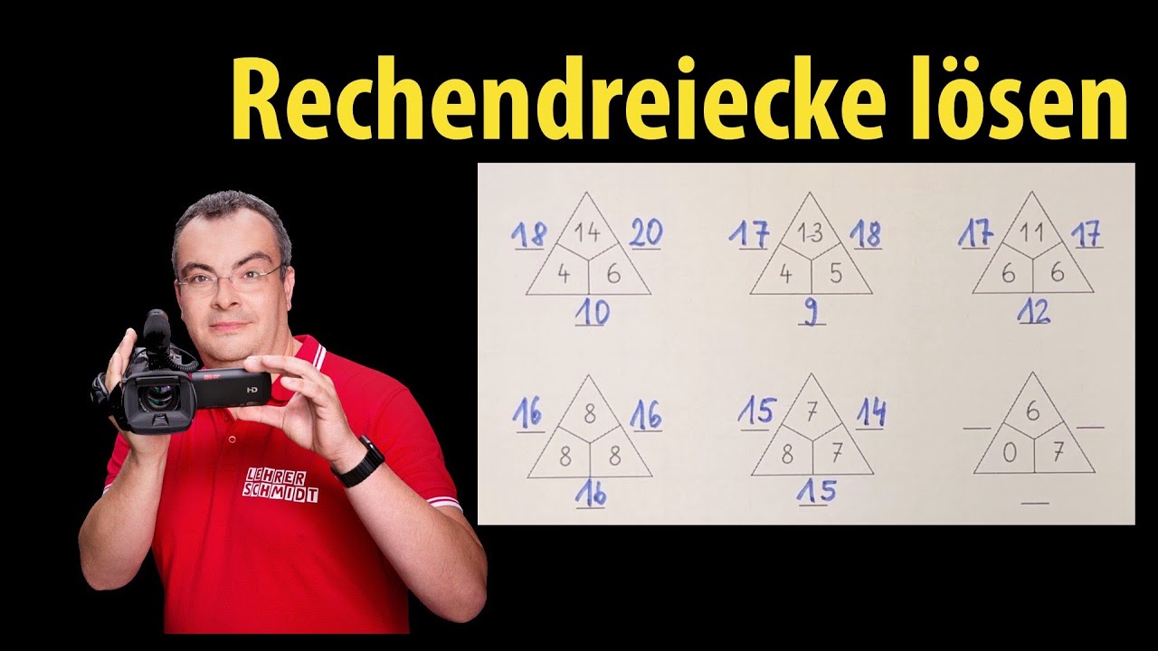 Rechendreiecke lösen - Grundschule - Klasse 1