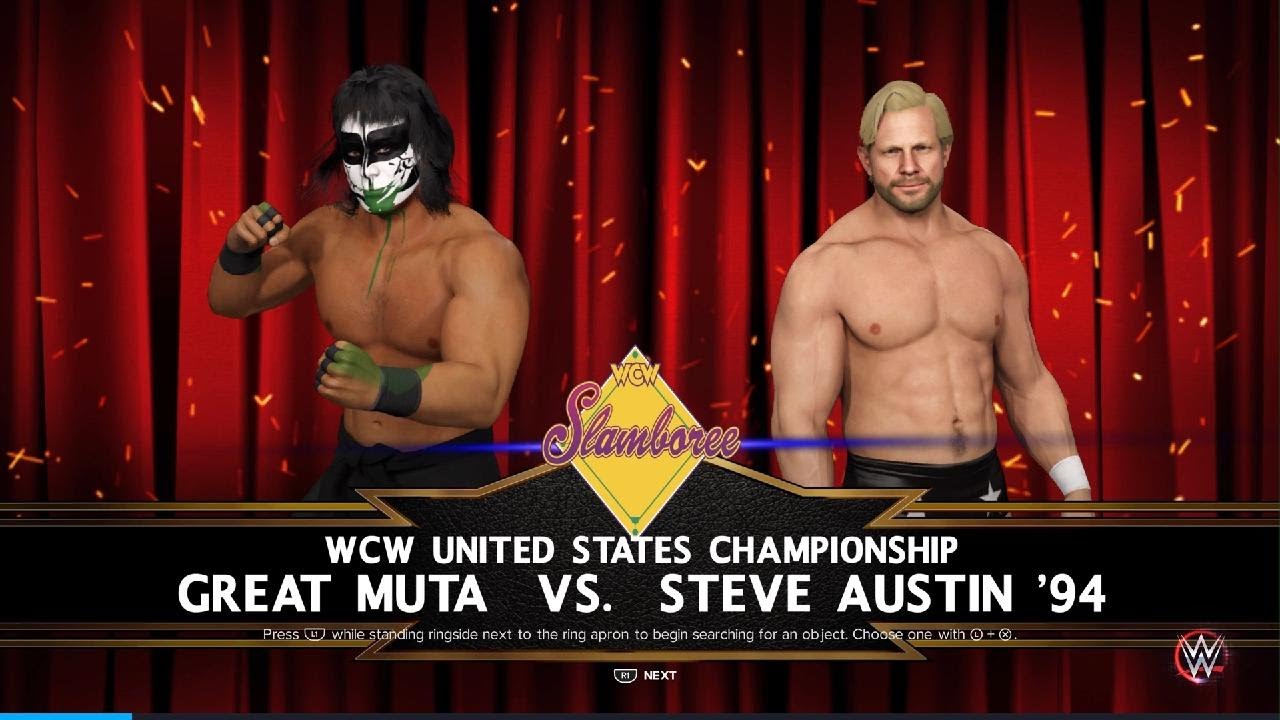 WWE 2K23 WCW Spring Stampede 1994 The Great Muta vs 
