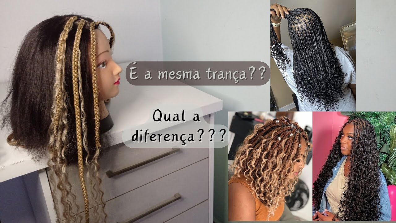 Qual a diferença de Goddess Braids, Gypsy Braids e Boho Braids?