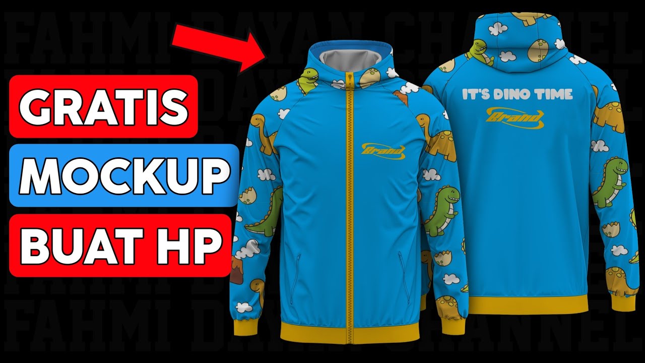 Jaket parasut keren | Cara bikin desain jaket di HP