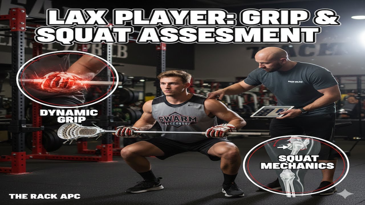 THE RACK APC: GEORGIA SWARM LAX PLAYER PT.1 (GRIP & SQUAT TEST)