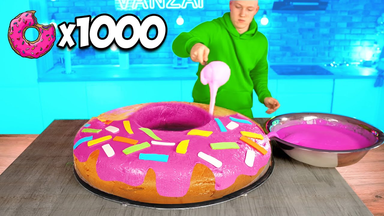 Ich habe einen gigantischen Donut (rund 120 kg) zubereitet von VANZAI