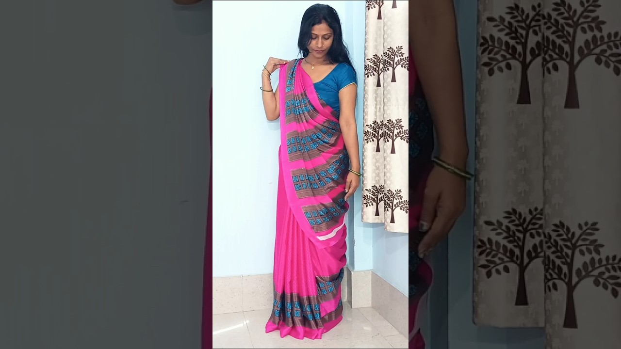 sidha pallu saree draping #pallu #trending