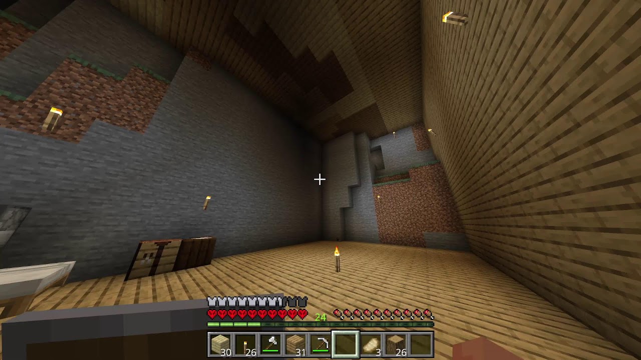 Minecraft ハードコアの夜 Day1
