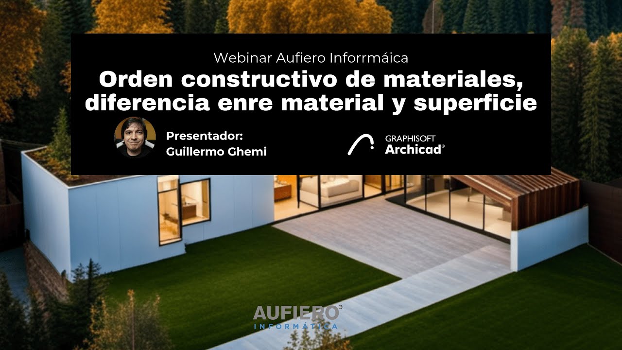 Orden constructivo de materiales, diferencia entre material y superficie