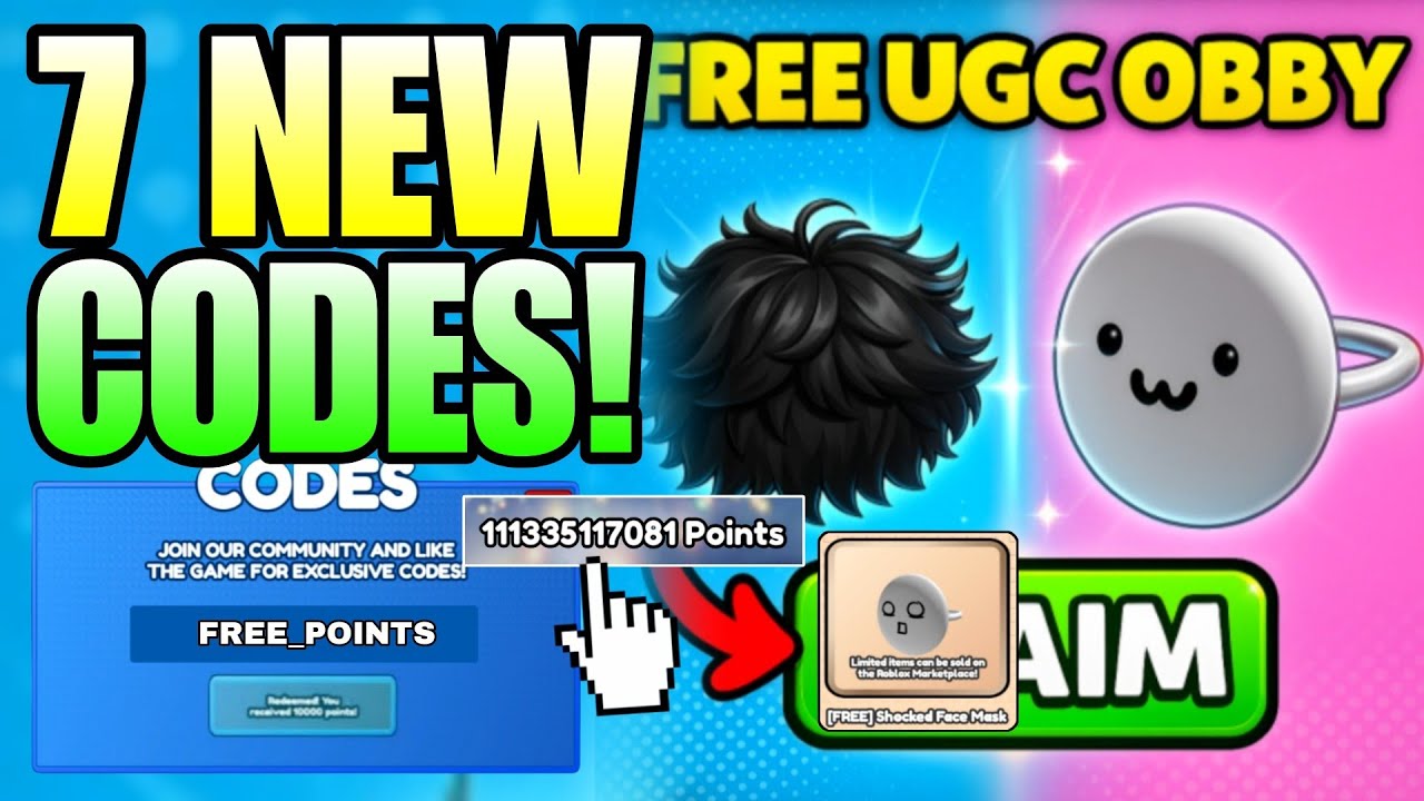 *NEW CODES* ROBLOX FREE UGC OBBY AFK OR PLAY CODES IN 2026 - ROBLOX FREE UGC OBBY AFK OR PLAY CODE