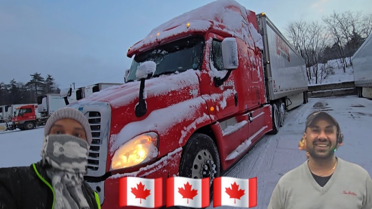 ਦਿਨ ਦੀ ਸ਼ੁਰੂਆਤ Snow Storm and worst road Conditions ਨਾਲ. Daily Life Routine.NS TO BRUNSWICK. 🇨🇦🇨🇦🇨🇦🇨🇦