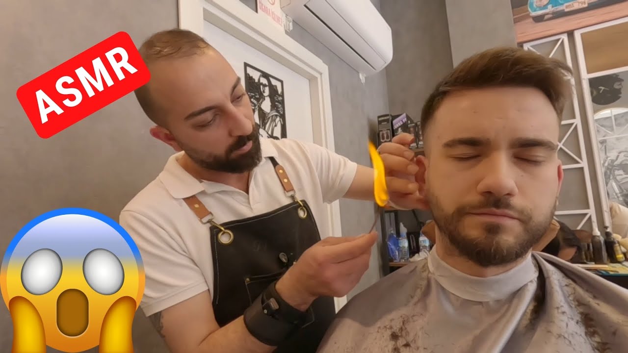 Modern Turkish Barber Experience! ASMR Haircut, Skincare & Hair Treatment