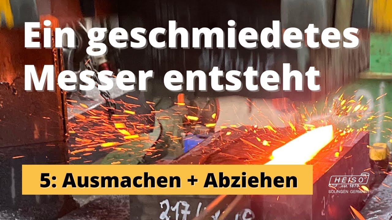 Finale: Ausmachen + Abziehen - Ein geschmiedetes Messer entsteht | HEISO 1870