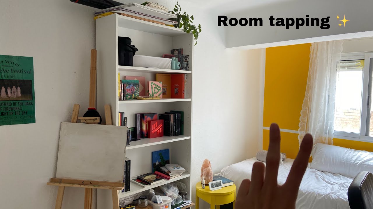 ASMR Tapping around my room :))