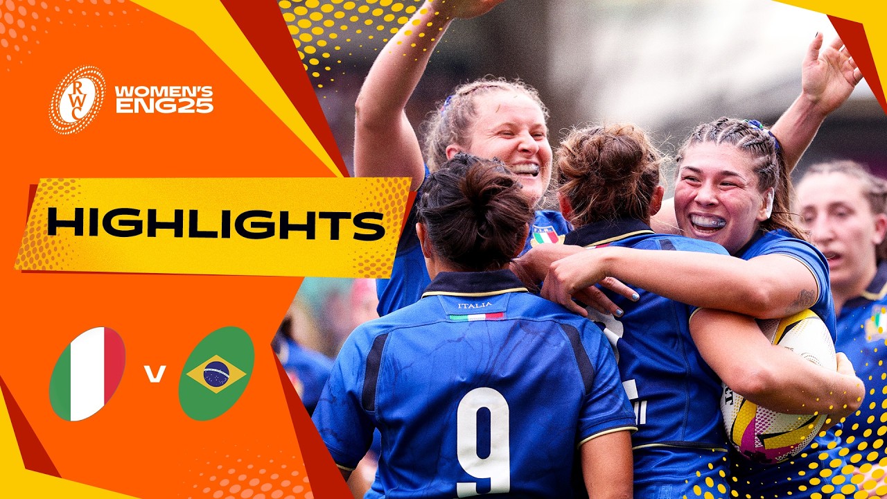 Italian brilliance 👌 | Italy v Brazil | Rugby World Cup 2025 | Highlights