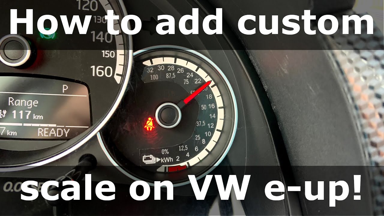 How to add custom scale in the instrument cluster on Volkswagen e-up