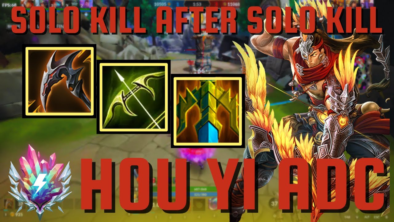 SOLO KILL AFTER SOLO KILL - Hou yi Adc Smite 2 Gameplay