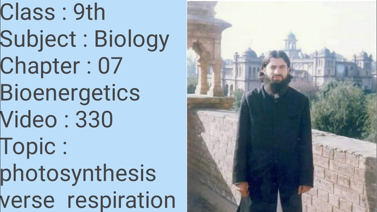 Comparison between photosynthesis and cellular respiration || 9th class biology