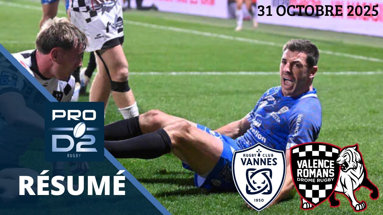 Pro D2 J9 : le r&eacute;sum&eacute; de Vannes vs Valence-Romans - Saison 2025/26